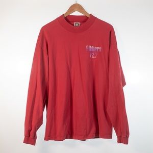 Vintage Fibbers V2.7 Red Long Sleeve Turtle Neck!